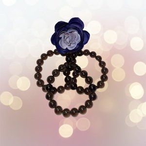 methyst and Faceted Clear Quartz with Hello Kitty Charm